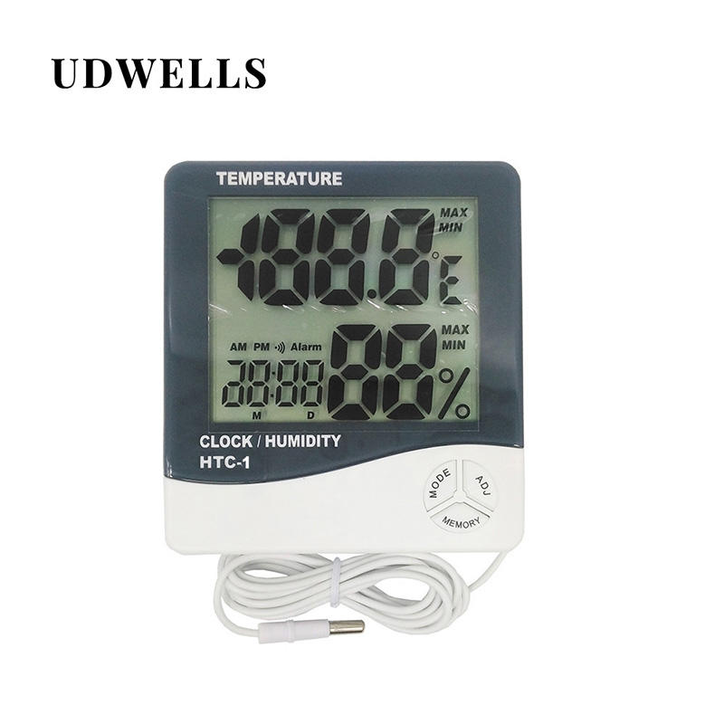 Gewächshaus Außentemperatur Digitales großes LCD-Display Thermo-Hygrometer
